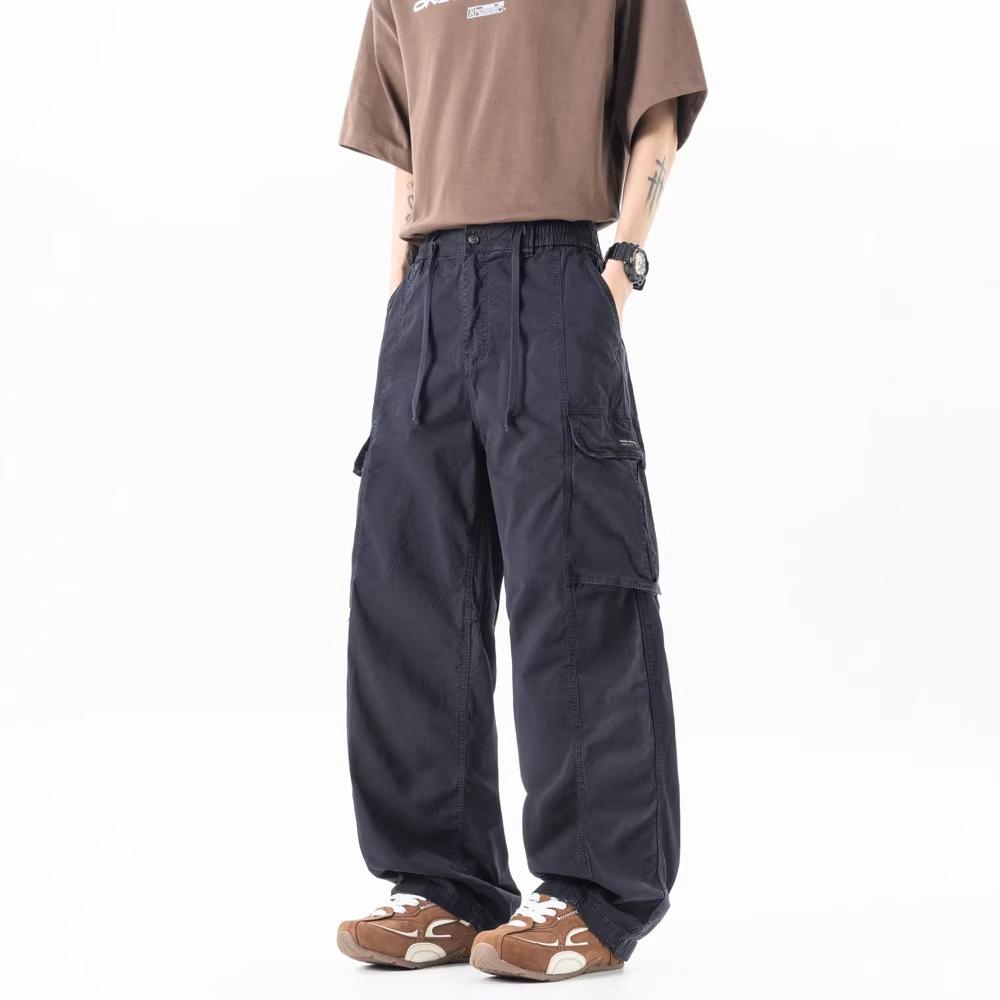 Men's new loose Japanese functional wind casual trendy brand multi-pocket overalls for