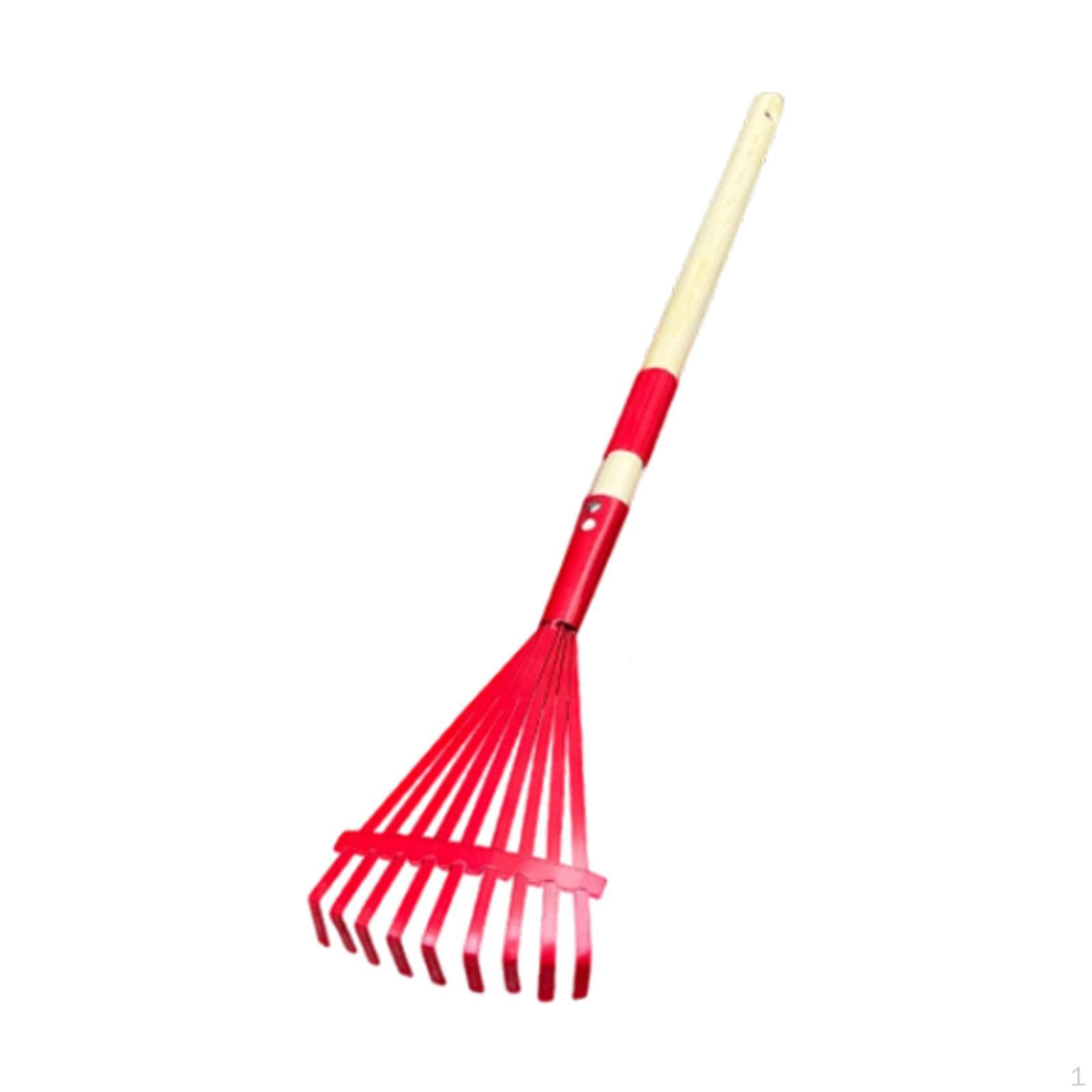 

Детский набор садовых инструментов со стальной ручкой для использования на открытом воздухе и пляжных развлечений Leaf Rake