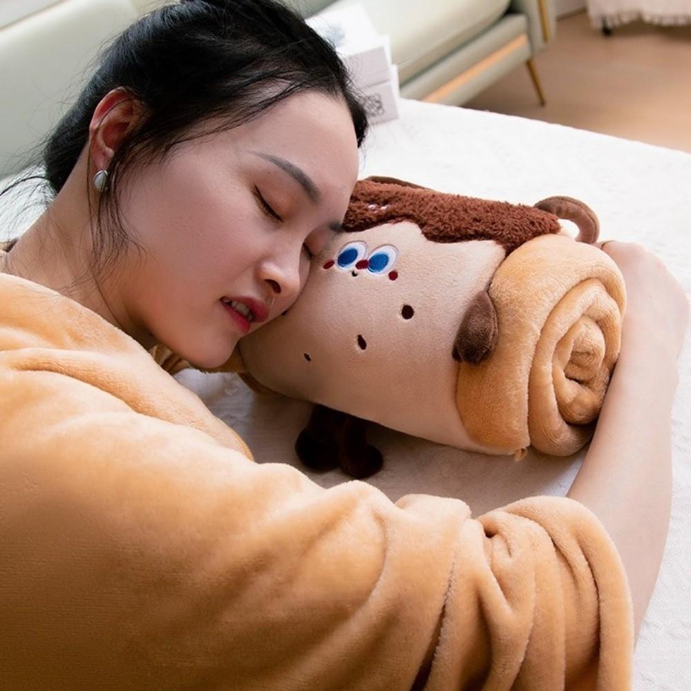 Warm Cartoon Doll Blanket Comfortable Lunch Break Blanket Air Conditioning Blanket Office Home