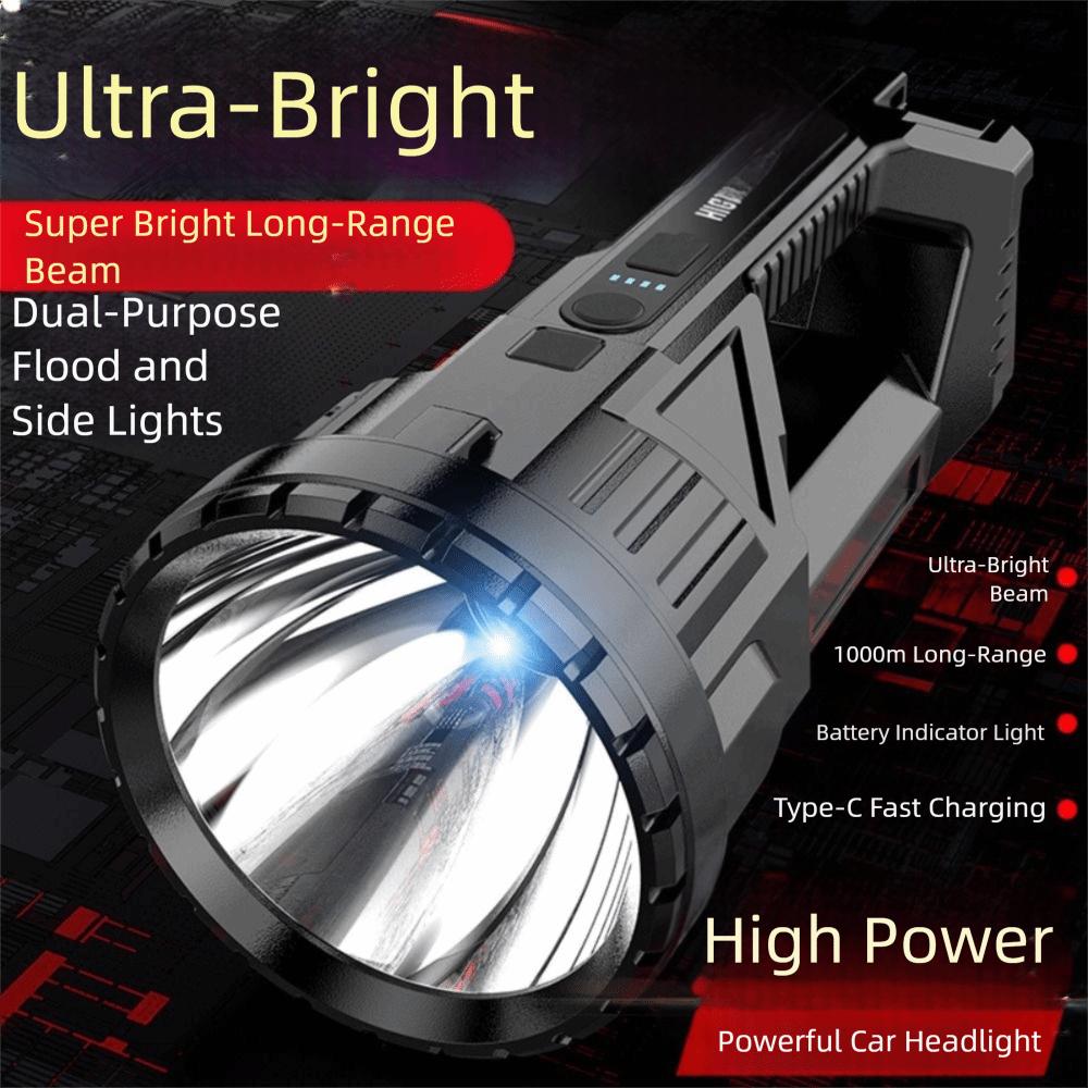 Super Bright Charging Searchlight Powerful Camping Lantern Portable LED Flashlight  Fishing