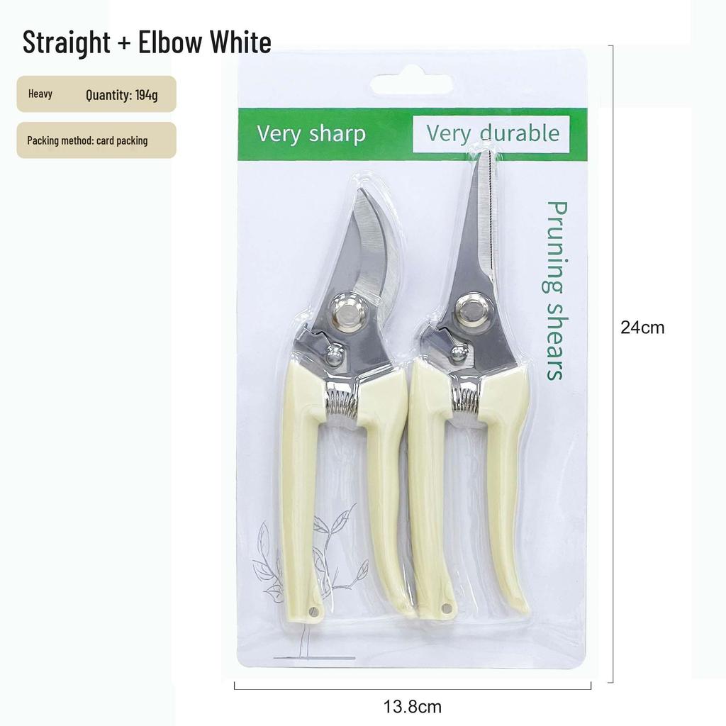 Heavy Duty Stainless Steel Pruning Shears - Multipurpose Garden and Fruit Picking Scissors