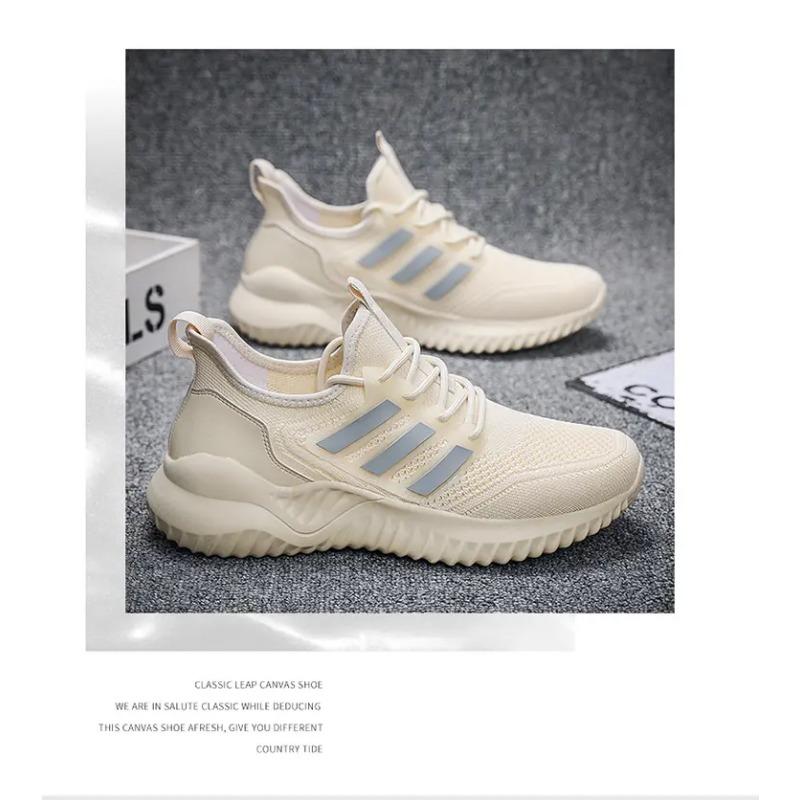 Summer New Fashion Flying Woven Shoes Sneakers Men's Mesh Running Shoes Breathable Lightweight Sneakers for Gym