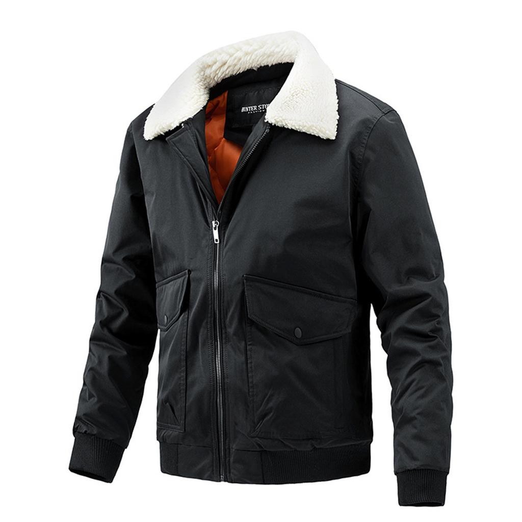 New Thin Cotton Fashion Double Sided Men's Solid Coat Sports Zipper Stand Collar Jacket