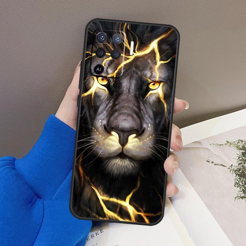 Lions Phone Case For OPPO A54 A74 A94 A53S A1K A15 A16 A3S A5S A83 A91 A93 A5 A9 A53 A31 A52 A72