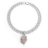Big Mouth Tongue Out US Dollar Personalized Hip Hop Pendant Full of Diamonds Trendy Necklace for Men and Women Cuban Necklace