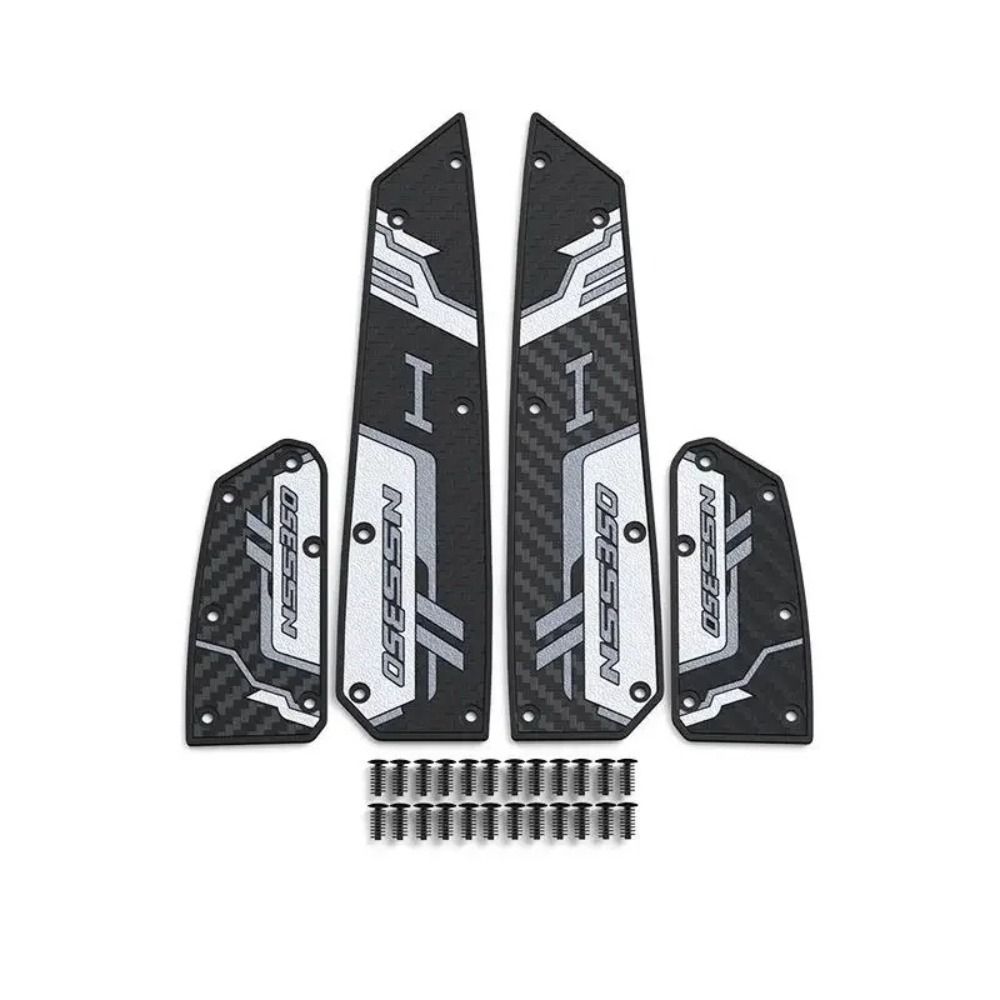Non-slip Motorcycle Foot Pads Wear-resistant Dirt-resistant Rubber Foot Pedal Riding Protection for Honda FORZA350 NSS350