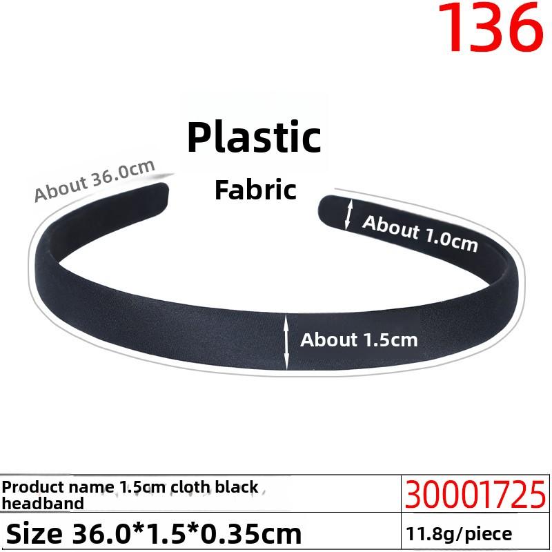 

Материал ручной работы Аксессуары для волос Повязки на голову Черные Полностью обернутые Тканевые Резинки для волос Тканевые Широкие Повязки для волос 30001725#