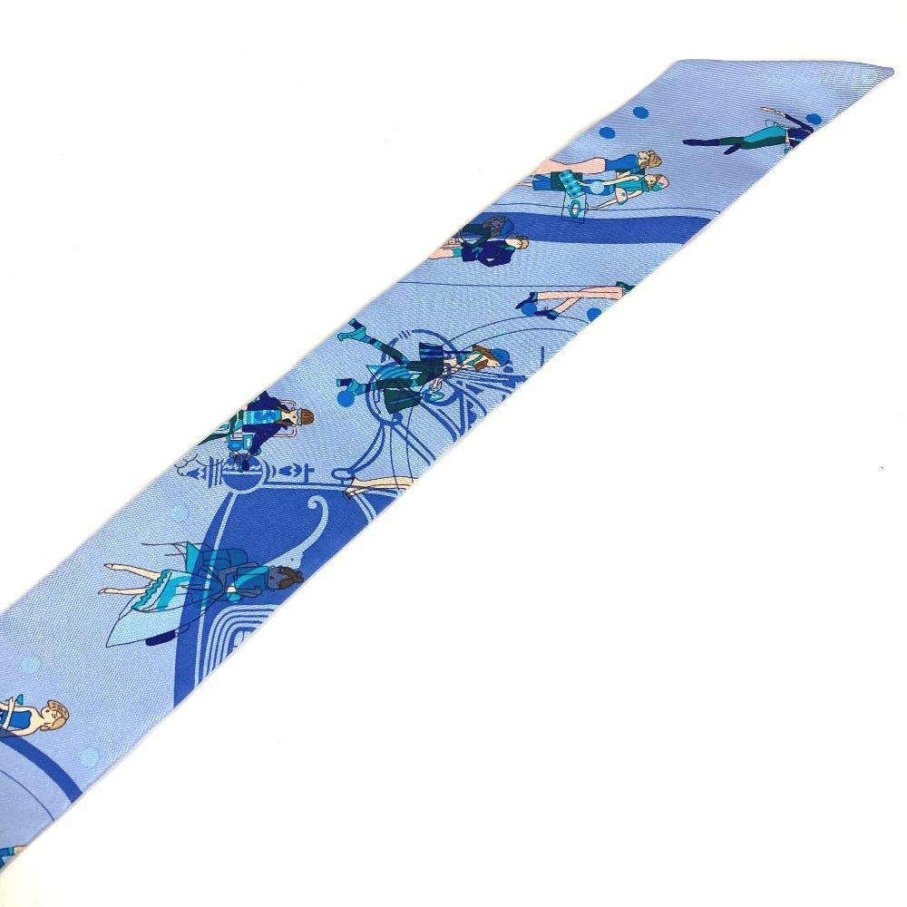 HERMES Twilly Twilly Bandeau Scarf Accessories Scarf silk Light Blue Based