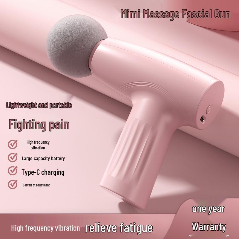 Portable Mini Fascia Gun Massager for Fitness - Lightweight, Muscle Soothing Massage Machine