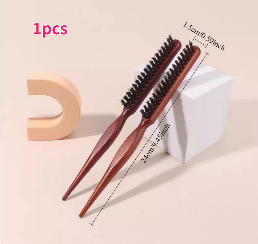 Professionelle antistatische zylindrische Borsten Lockenstyling Rundbürste Nylonzinken Rollbürste Speziell für Echthaarperücken