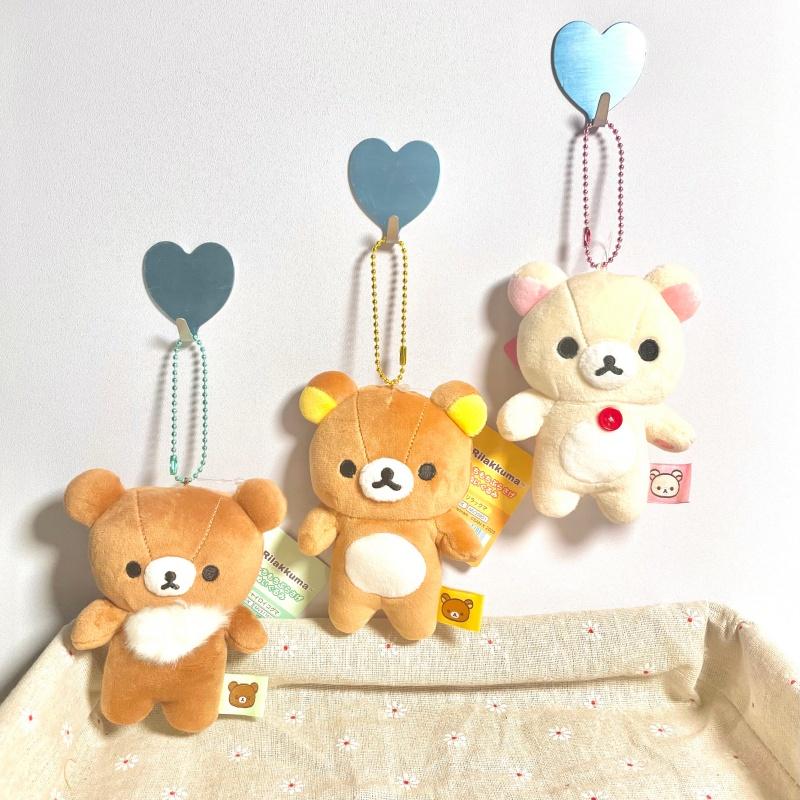 Anime Relax Bear Fill Cotton Mochi Soft Plush Doll Pendant Kiiroitori Chick Creative Lazybear Small Toy Stuffed Plush Charm Gift