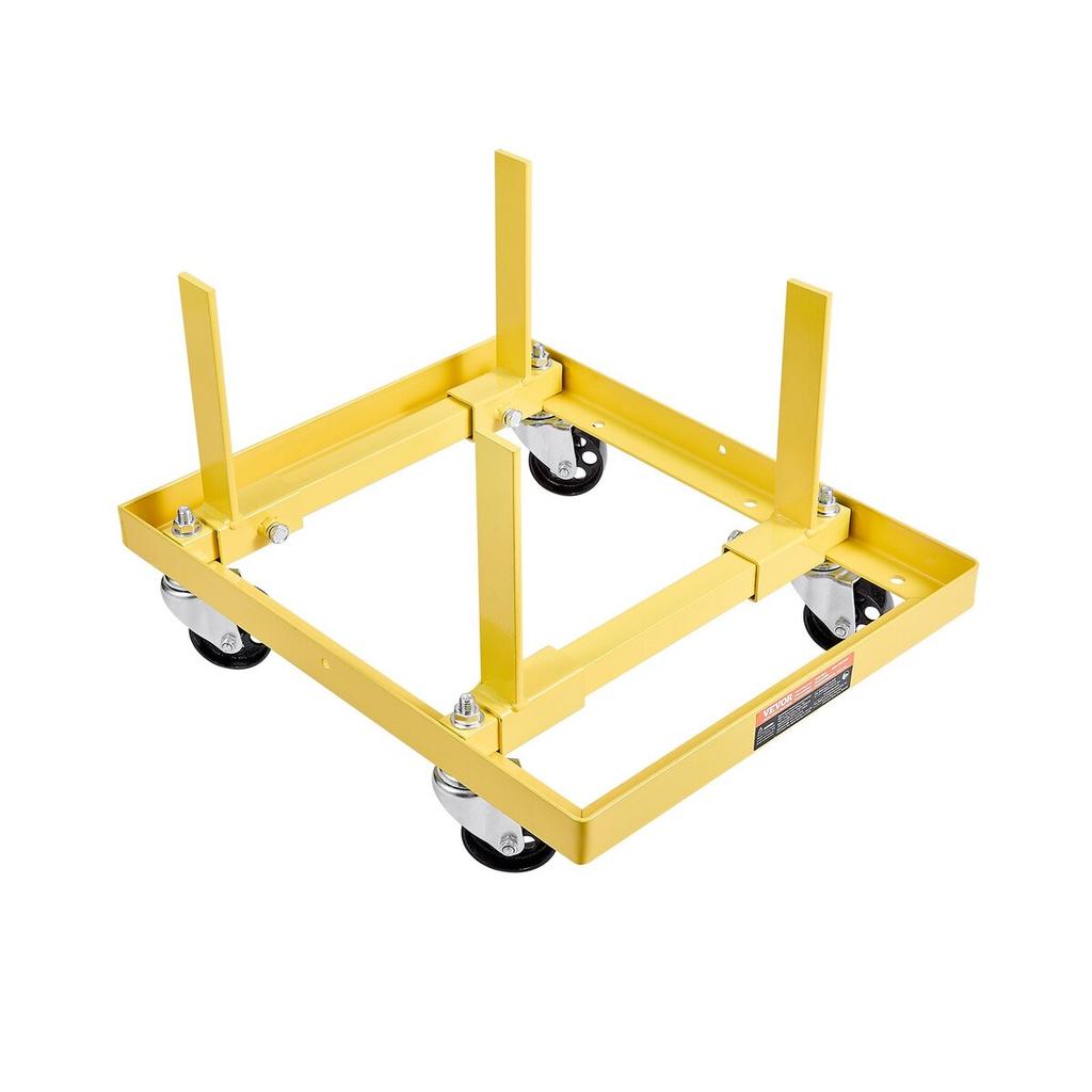 Engine Stand 750LBS/340KG Adjustable Motor Hoist Dolly Steel with 4-Caster