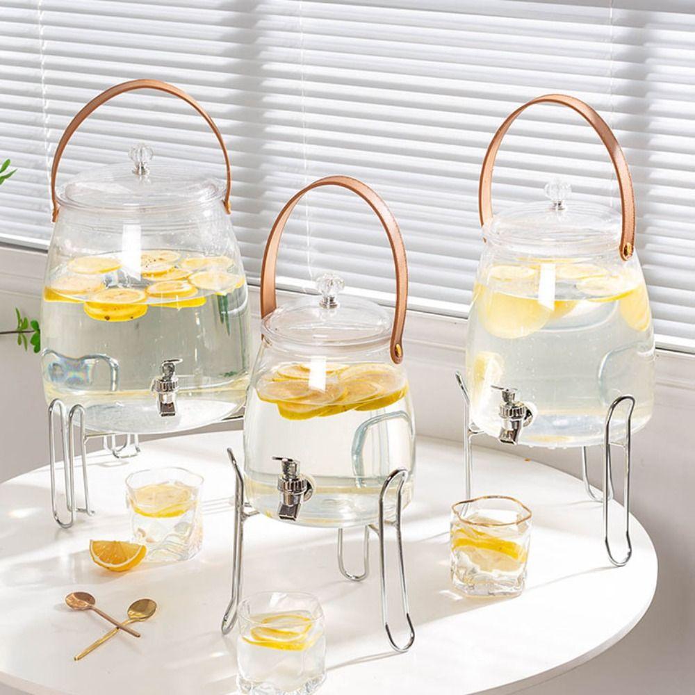 Large Capacity Cold Drink Dispenser With Faucet Water Jug Household Water Pitcher  Wine