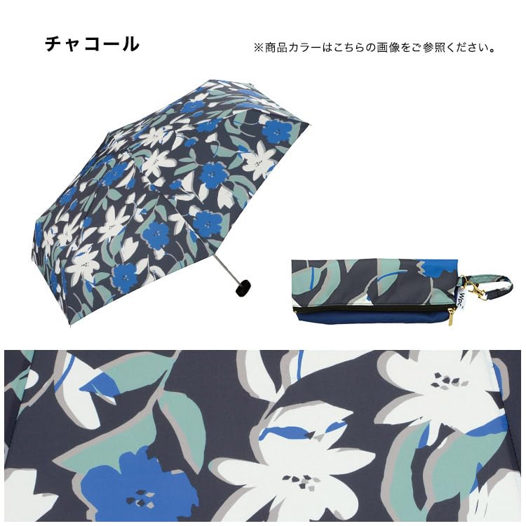 Folding Tuuli Rain Sun and Rain Floral 2025Wpc. Umbrella, Mini, Charcoal, Umbrella, Umbrella, Commuting, School, Travel, Stylish, Cute, Women's,