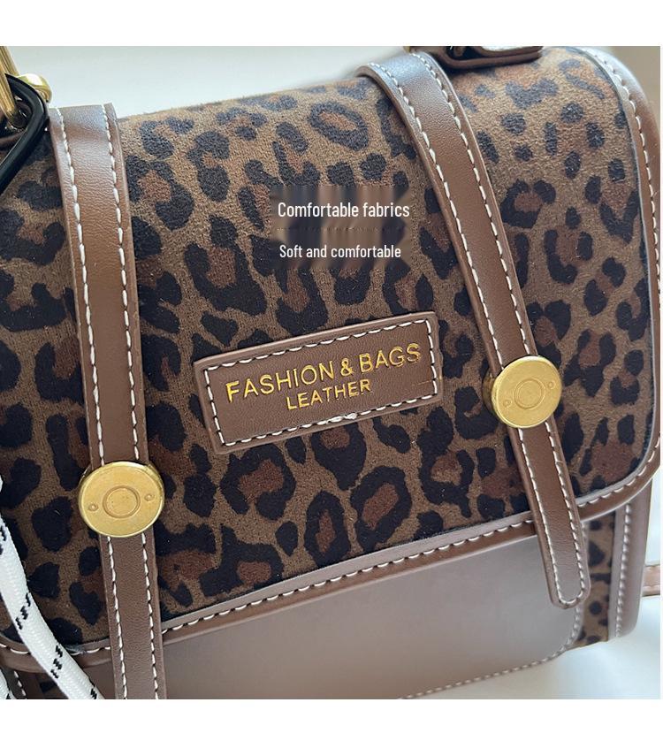 Women's Versatile Leopard Print Backpack - Fashionable Single Shoulder or Crossbody Bag