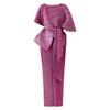 2025 Spring Middle East Elegant Women's Slim Pleated Two-Piece Evening Dress