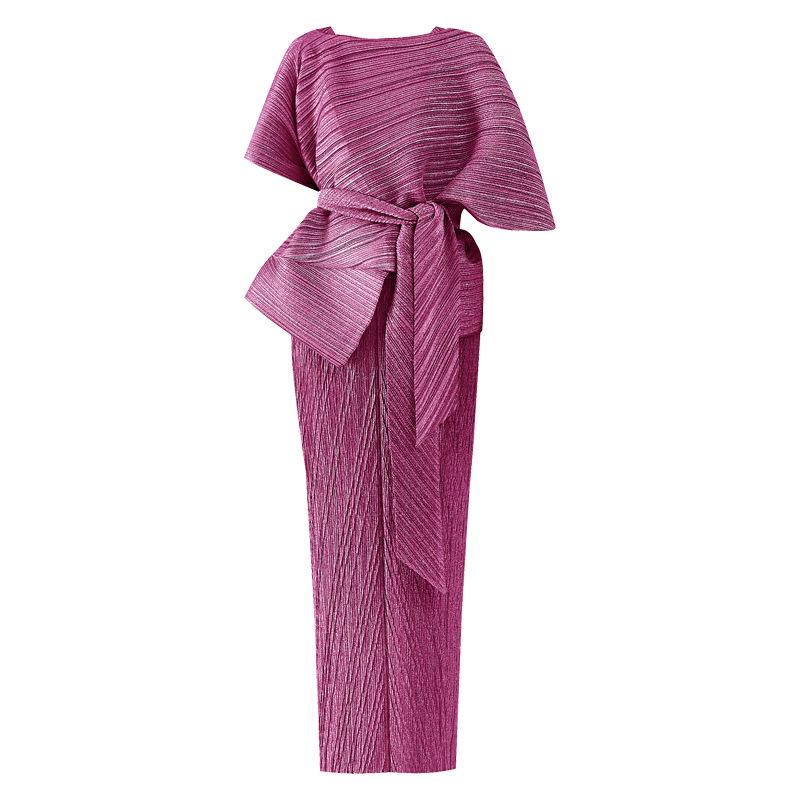 2025 Spring Middle East Elegant Women's Slim Pleated Two-Piece Evening Dress