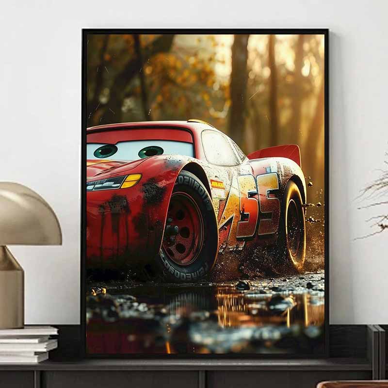 Disney Diamond Painting 5D DIY Cars Lightning McQueen Illustration Art Mosaic Embroidery Decoration Cross Stitch Gift