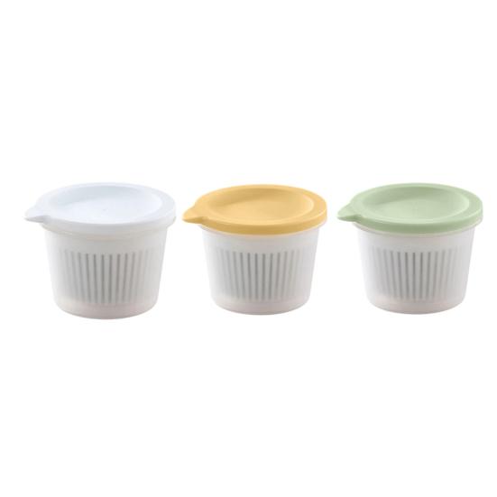 Storage Box, Draining Water Freshness Keeper, Keeps Food Fresh Food-Safe Container, for Garlic And Onions