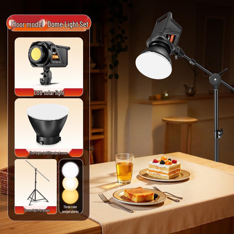 100W Food Photography Desktop Fill Light for Live Streaming & Constant Light Shooting