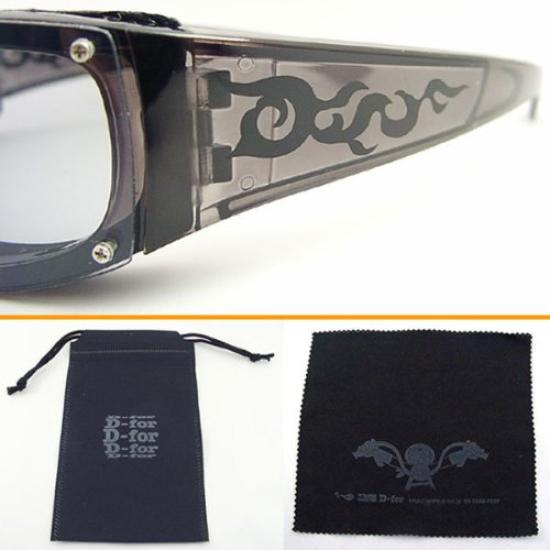 Full Stottle Line D-Four Sunglasses, Gray, 597-1-TRIBAL