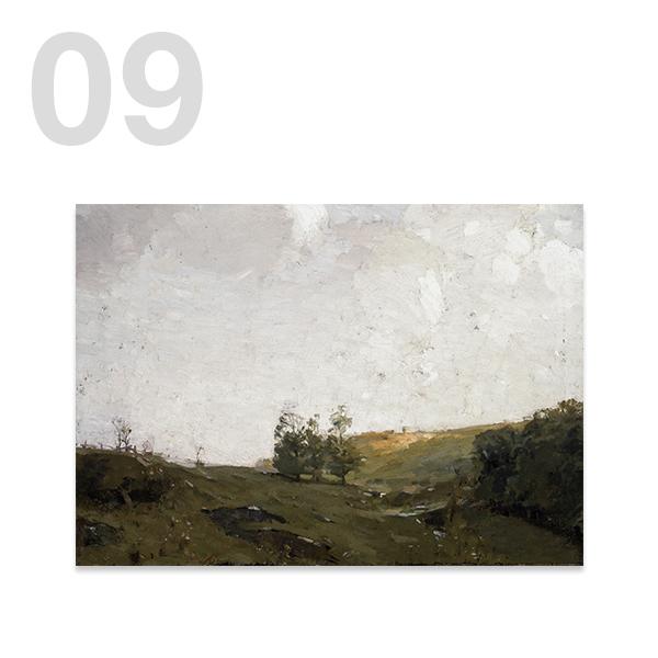 Sky Vase Canvas Painting Wall Art Pictures Vintage Posters and Prints for Living Room Decor American Style Calm Country Field