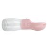 Dog Water Bottle Food Grade Leak Proof Puppy Dog Cat Water Dispenser for Walking Outdoor Travel Hiking 550ml Large Pink
