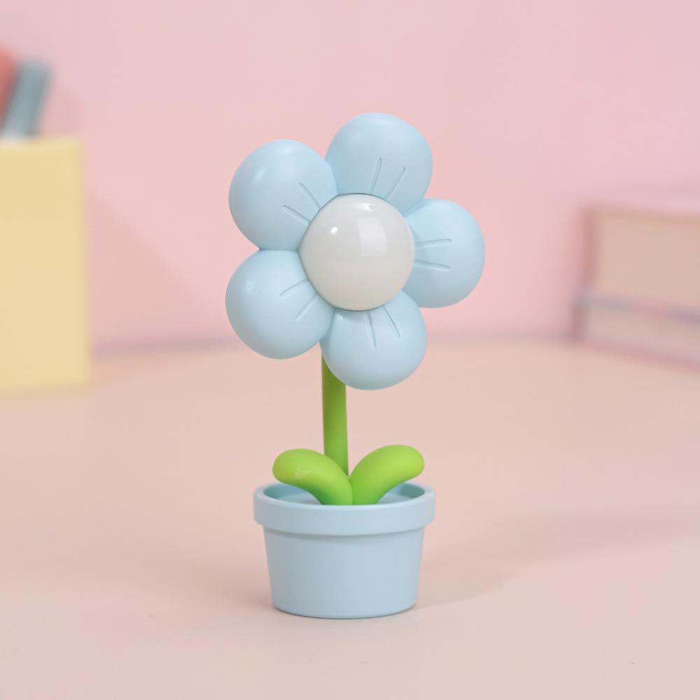 Mini LED Çiçek Gece Lambası Sevimli Küçük Masa Lambası Masaüstü Süsü Başucu Yatak Odası Ortam Işıkları Çocuk Oyuncağı Çocuklar Tatil Hediyesi