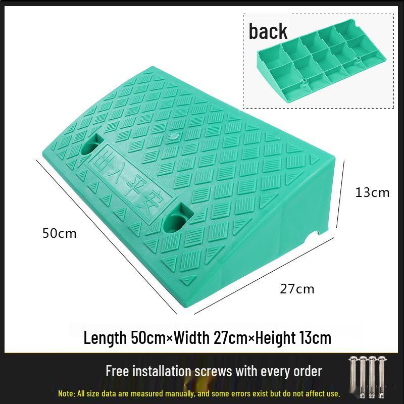 Car Ramp Sill Pad - Plastic Vehicle Curb Slope & Speed Bump