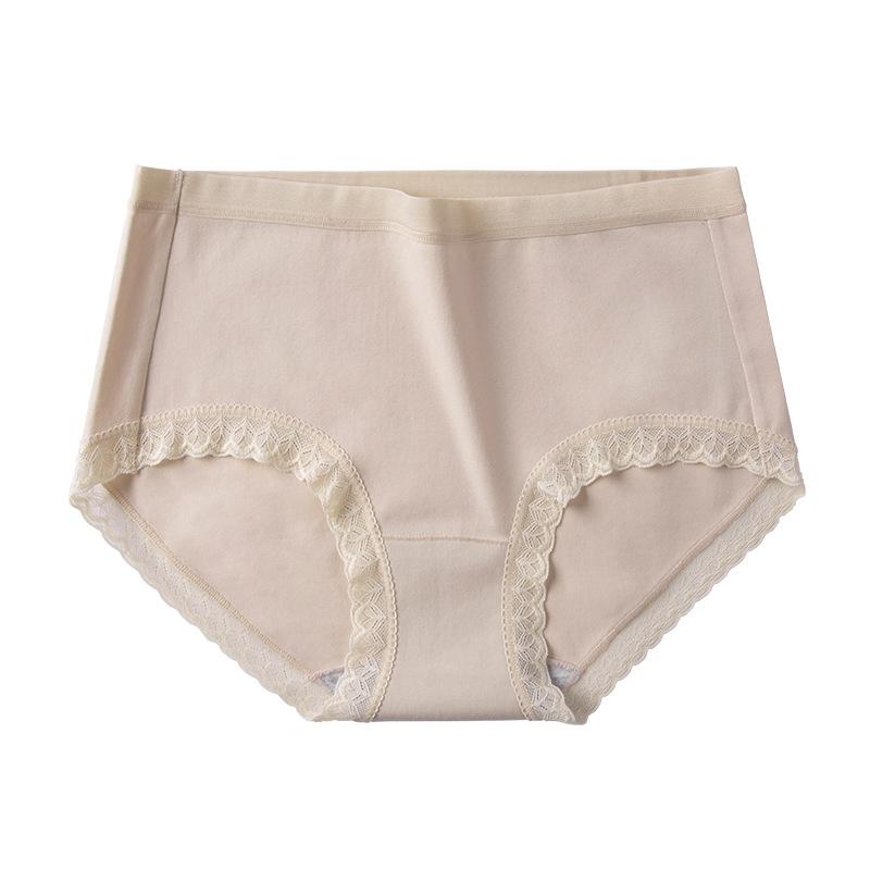 Ropa interior de algodón para mujer, pantalones triangulares de algodón de grapa larga, antibacterianos, suaves y transpirables