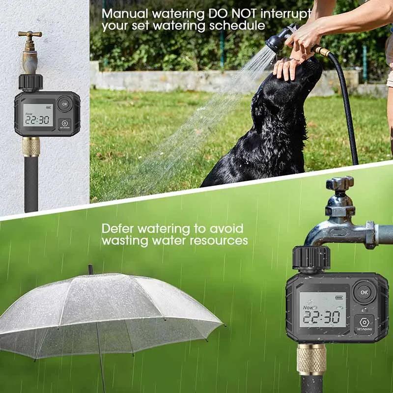 New intelligent watering timer, automatic timed irrigation system, outdoor home garden lawn greenhouse supplies