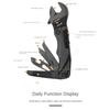Outdoor Camping Multifunctional Wrench Pliers, Multi-purpose Adjustable Wrench, Folding Knife Saw, EDC Wrench Combination Tool, 12 In 1