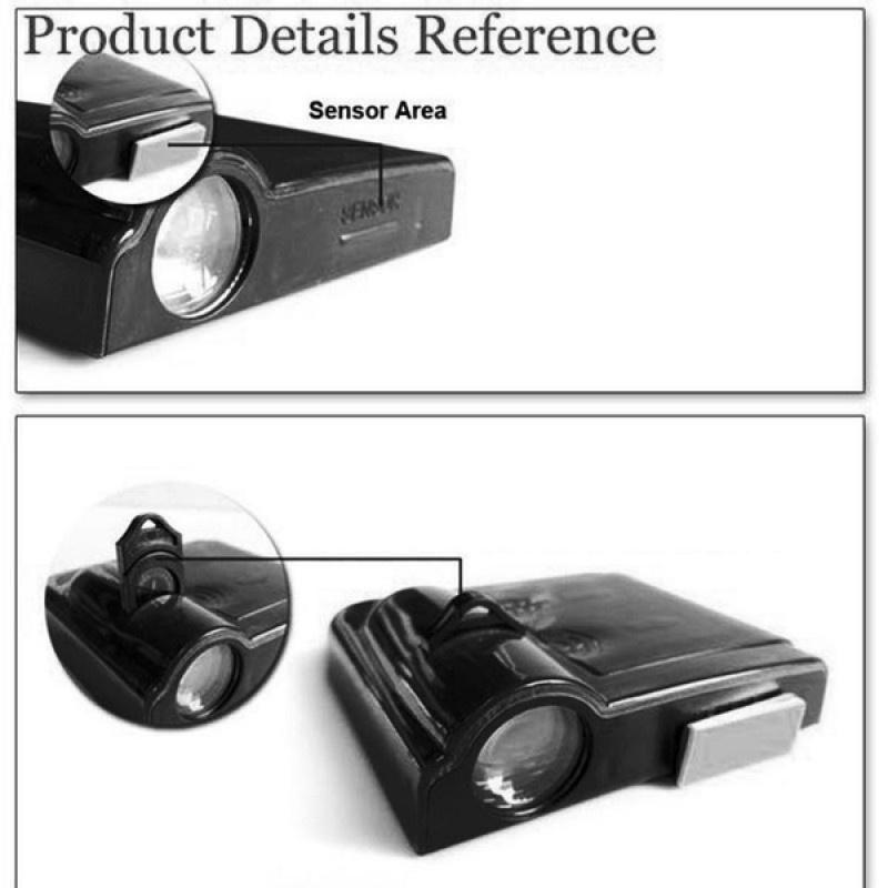 2pcs Wireless Universal Car Projection LED Projector Door Shadow Logo Light Welcome Lamps Courtesy Lights Kit Magnet Sensor White Skull