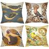 Bird Themed Decorative Pillows For Home Decor Polyester pillowcase, sofa decorative cushion cov Headboard Pillow