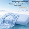 Ice Silk Cooling Pillowcase, Memory Foam, Universal Irregular Shape, Summer Comfort.