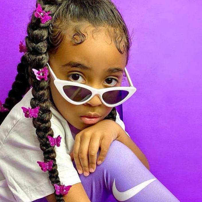 Small Frame Children'S Sunglasses Cat Eye Plastic Frame Glasses 9014 Trendy Children'S Sunshades Cat Eye Sunglasses