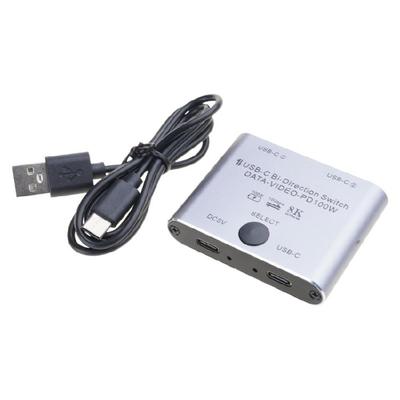 8K USB C KVM Switcher BiDirectional USB C Switcher for 2PC Easy 1 Key Switching 2 In 1Out & 2 In 1Out 3440x1440