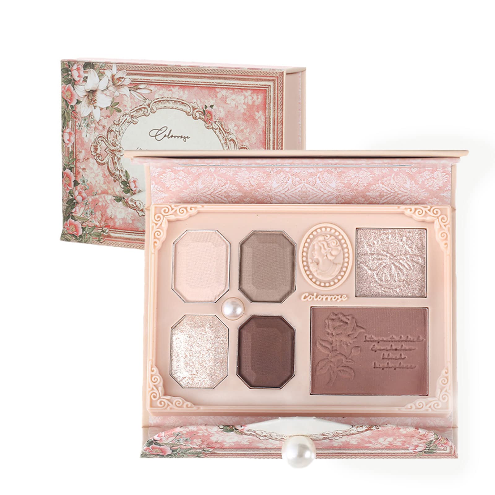 

COLORROSE Queen s Cameo Mini Multi-Palette (02 Maria) 6 Shades, 11g, Eyeshadow, Cheek, and Highlight