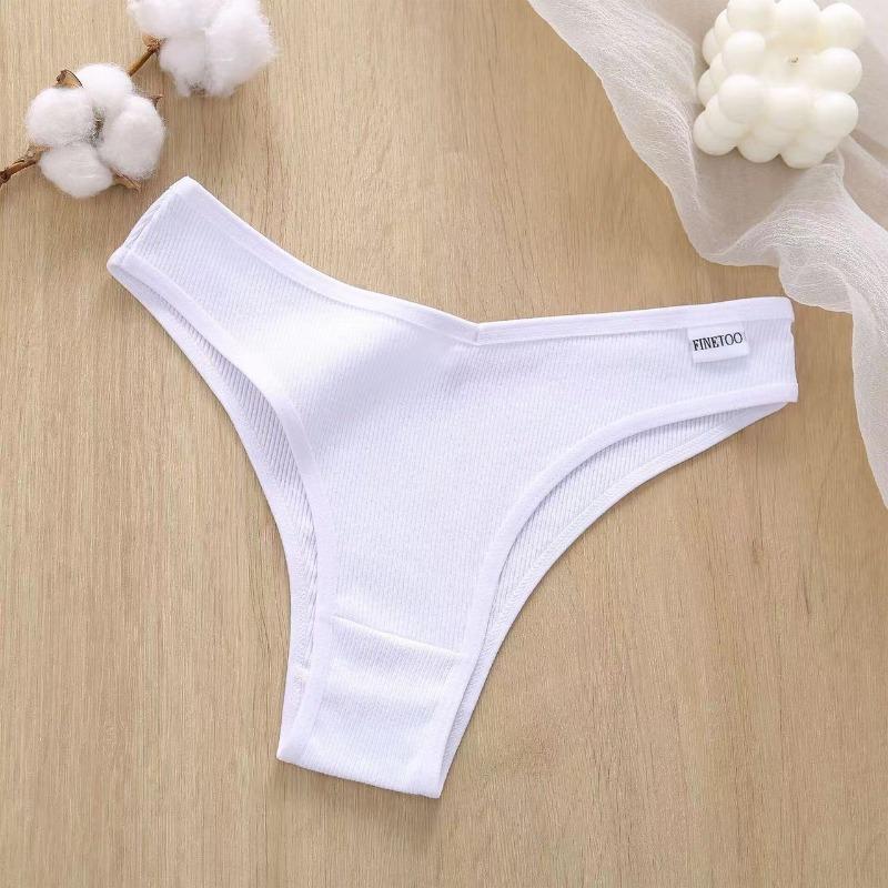 1Pc/Set Women Cotton Brazilian Panties M-XL Comfortable Thongs Underwear Women Bikini Underpants Sexy Low-rise Girl's T-back Panties