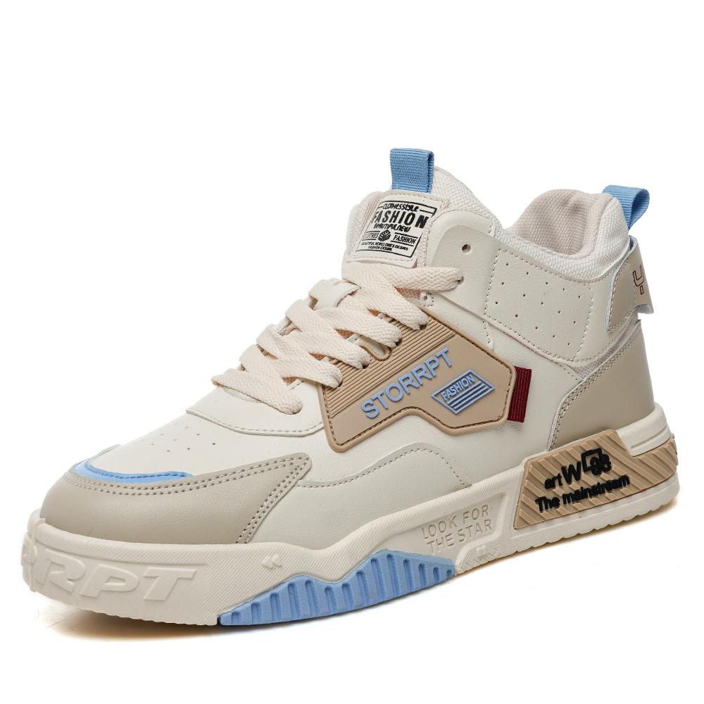 Pánská sportovní obuv Módní vysoká obuv Čtyřsezónní Venkovní Ležérní Prodyšná Běžecká obuv Silná podrážka Módní Protiskluzové Tenisky