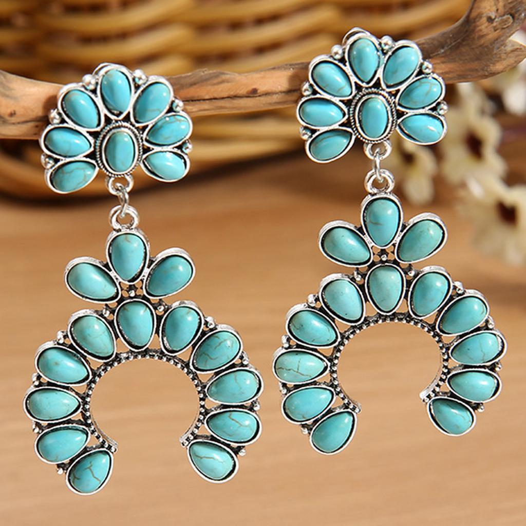 2PC Women's Fashion Bohemian Earrings, Jewelry Design, Suitable for Date, Party, Festival Gifts