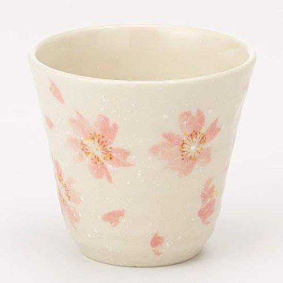 Mino Ware Sakura no Mai Sori Yunomi Pink W20060