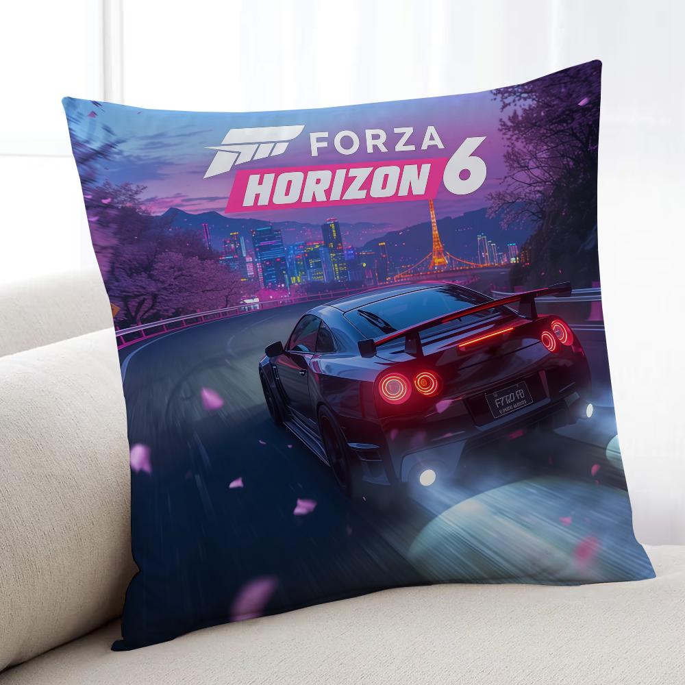 FForzaES HHorizon 6 Spiel Kissenbezug Heim Bettwäsche Sofa Wohnzimmer Kissenbezug Einfach Weich Haut Kissenbezug Party Geschenk