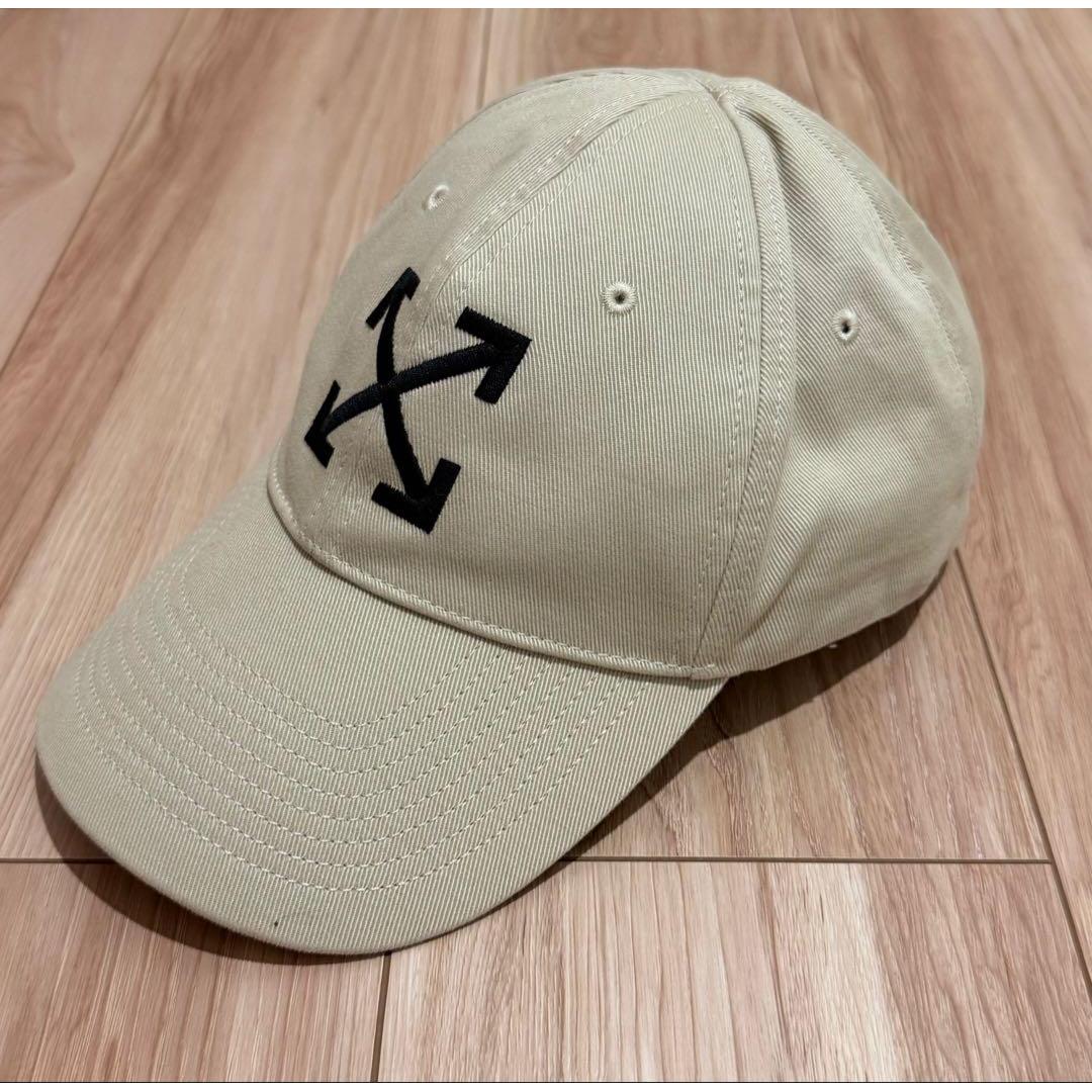 Used Off-White Baseball Cap Beige