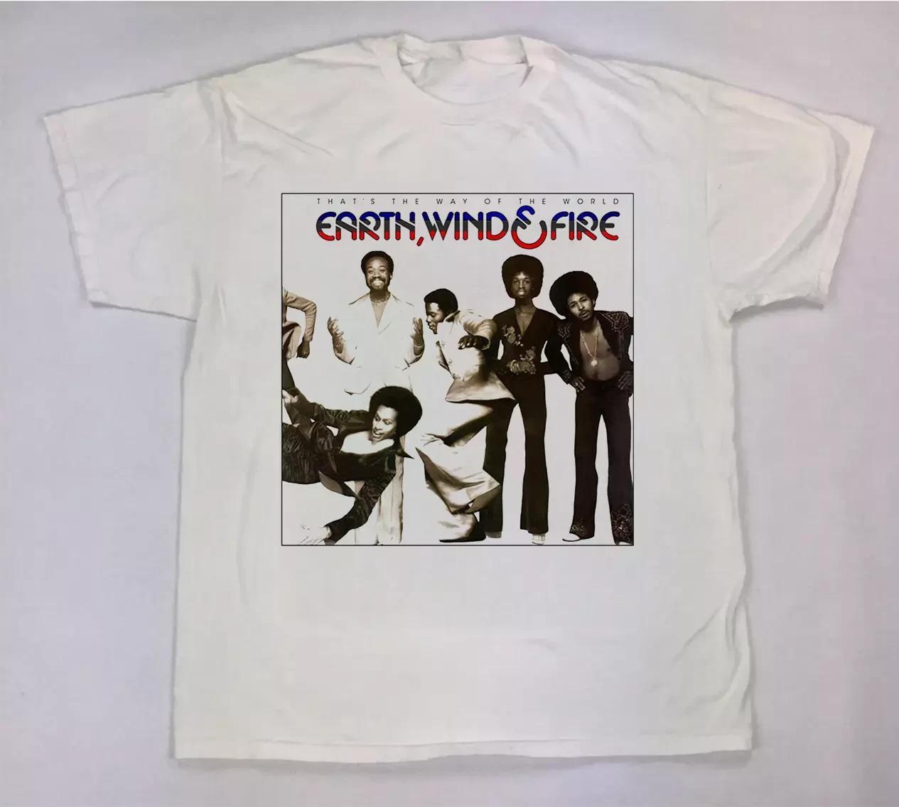 Earth, Wind and Fire - That s The Way Of The World White All Size Shirt L