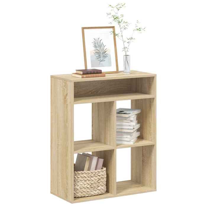 VidaXL Bookcase Sonoma Oak 66x31x80 Cm Engineered Wood, Storage Cabinet, Storage Shelf, Unit of 860294