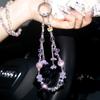 Y2K Aesthetic Cherry Tassel Phone Lanyard Exquisite Beaded Phone Chain Wristband Keyring Anti Lost Mobile Phone Charms