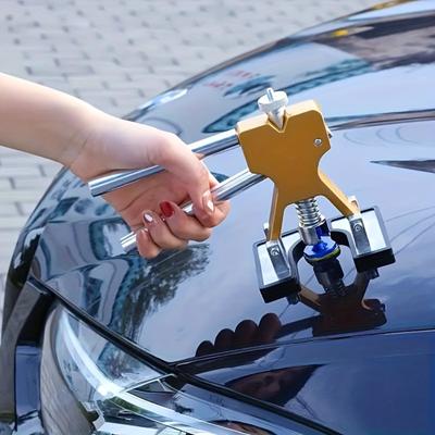 Strumento per la riparazione di ammaccature auto, kit per la riparazione di ammaccature senza vernice, foglio di rimozione delle ammaccature auto, strumento per la riparazione dei danni alla carrozzeria con tampone, rimozione di piccole ammaccature