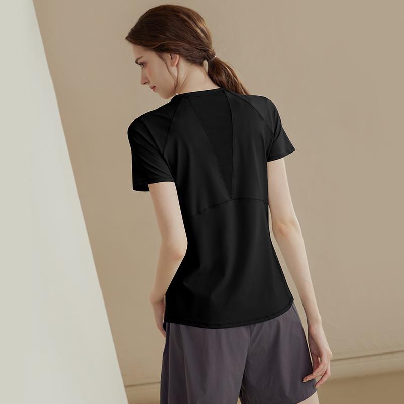 Women s Quick-Dry Mesh Back Yoga T-Shirt - 2024 Summer Fitness Casual Top Extra Large