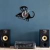 Banksy Rat Wall Art Flying Helicopter Rat Vinyl Record Wall Clock Cute Paratrooper Mouse Decorative Wall Watch Home Decor Clock